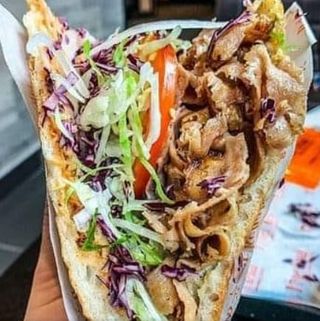 Baguette kebab di pollo carne fresca