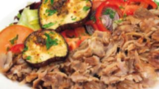 Menù kebab con verdure grigliate