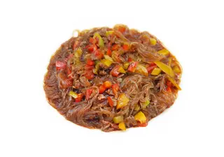 131. Spaghetti di soia saltati maiale 