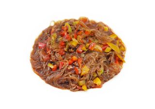 131. Spaghetti di soia saltati maiale 