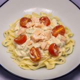 Salsa De Salmón Con Pasta Fresca