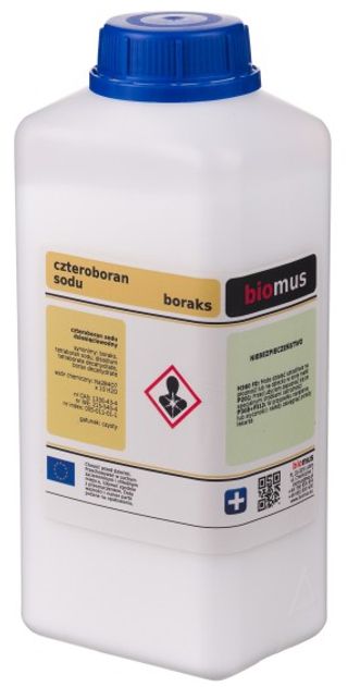 Czteroboran sodu dziesięciowodny Boraks Borax 1kg BIOMUS