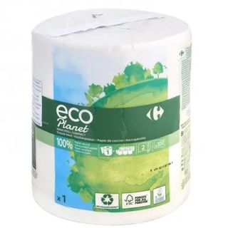 Papel Cocina 2 Capas Maxi Ecológico Eco Planet 1 Rollo.