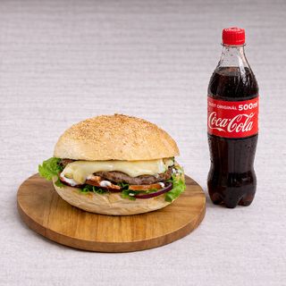 Best house burger + Coca-Cola 0.5l