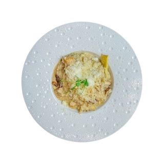Ризото с пиле, артишок и сушен домат