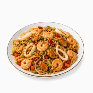 Лапша яєчна з морепродуктами (320г)