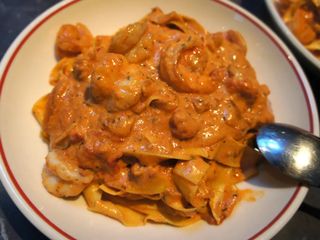 Pâte Scampis Diabolo