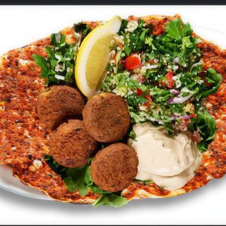 Lahmacun de falafel