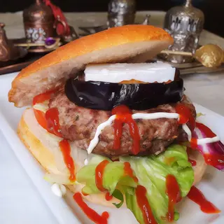 Hamburguesa de pollo o ternera