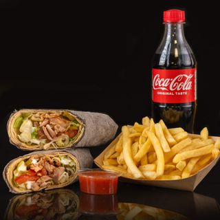 Шаурма з куркою комбо  (XL)