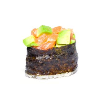 63. Gunkan Salmón Con Aguacate (2 Uds.)