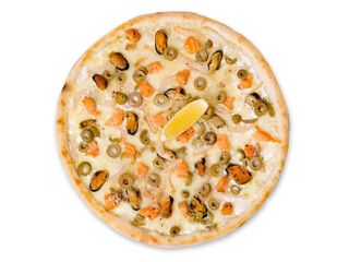 З морепродуктами