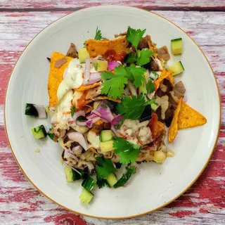 Kebab nachos