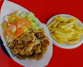 Kebab Doble Mixto Con Queso