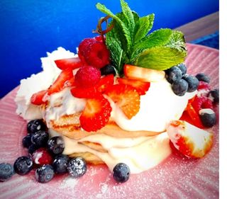 2- Pancakes z kremem mascarpone