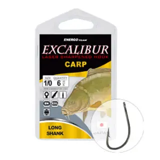 CARLIGE EXCALIBUR CARP LONG SHANK BN NR 6 