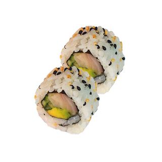 Uramaki ricciola, avocado e cetriolo
