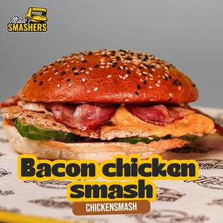 Bacon chicken smash