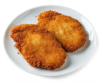Duży kotlet schabowy, ziemniaki, kapusta zasmażana
