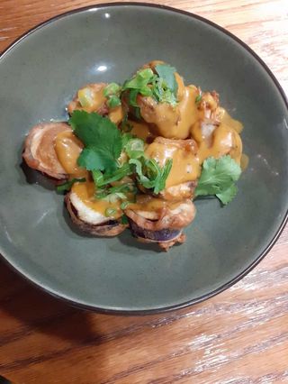 Berenjena china en tempura