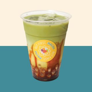 Macha bubble tea