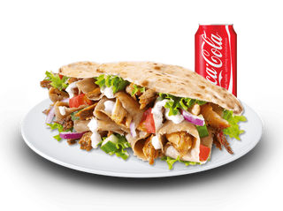 Meniu Kebab, cartofi si Coca-Cola