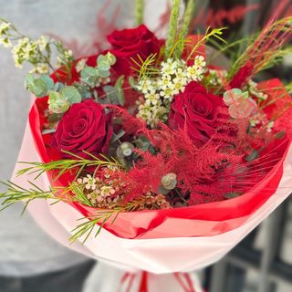 Love Flame - Bouquet de 3 Rosas