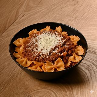 Farfalle alla bolognese casera