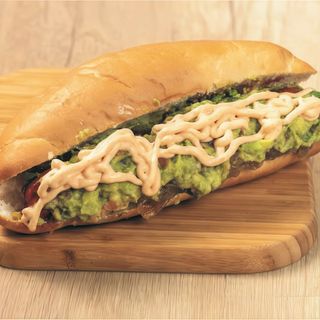 Guacamole hot dog