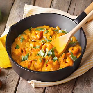 Gambas En Salsa De Curry