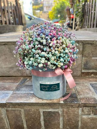 ფერადი გიფსოფილას კომპოზიცია