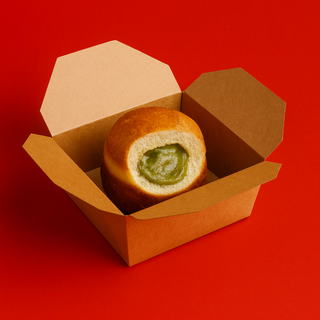 Bomba Iris con crema Pastelera di Pistacho de Bronte DOP