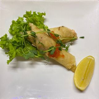 Млинці з сиром та лососем (100г)