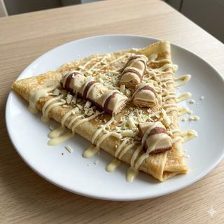 Crêpe al Kinder Bueno Bianco