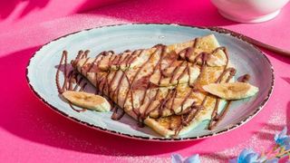 კრეპი შოკოლადით და ბანანით