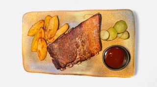 Slow Cooked pork ribs