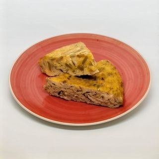 Truita de carbassó i espàrrecs