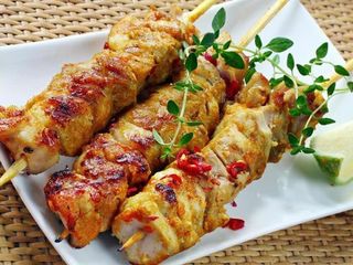 Brochettes Poulet Indien 