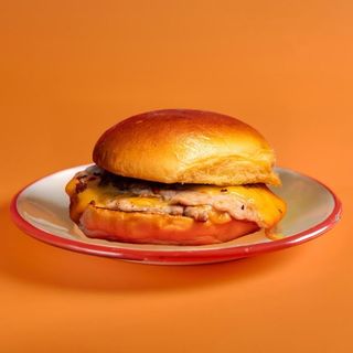Double Smash Chicken Burger