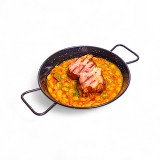 Fasole iahnie cu ciolan de porc afumat  600g