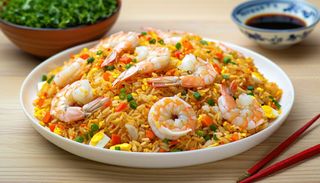 Chinese Fried Rice With Shrimps
