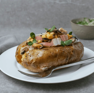 Լցոնած կարտոֆիլ ծովամթերքով