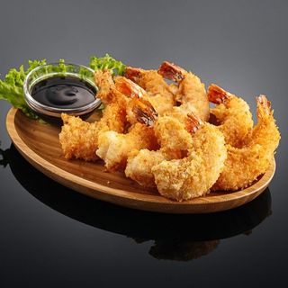 Тигровые креветки в кляре