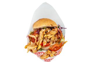 Kebab pui cu legume