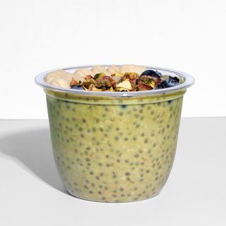 Porridge de pistacho ibérico y matcha