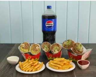 Dürüm (3 uds) + Ración + Bebida (2L)