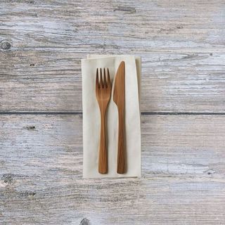 Kit di posate: forchetta, coltello e tovagliolo