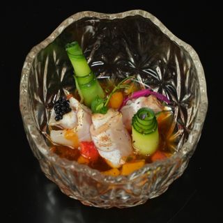 43. Carpaccio Fire Salmon