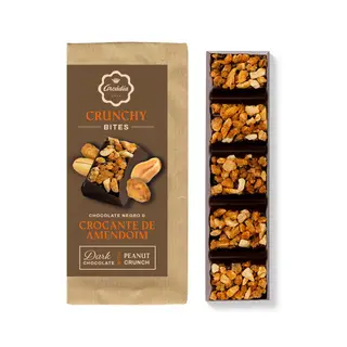Crunchy Bites - Chocolate Negro com Crocante de Amendoim