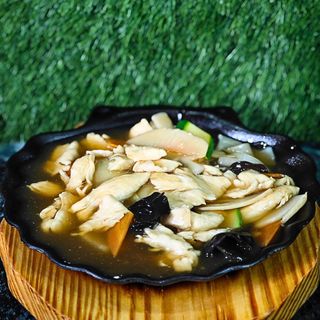 Pollo alla piastra con verdure